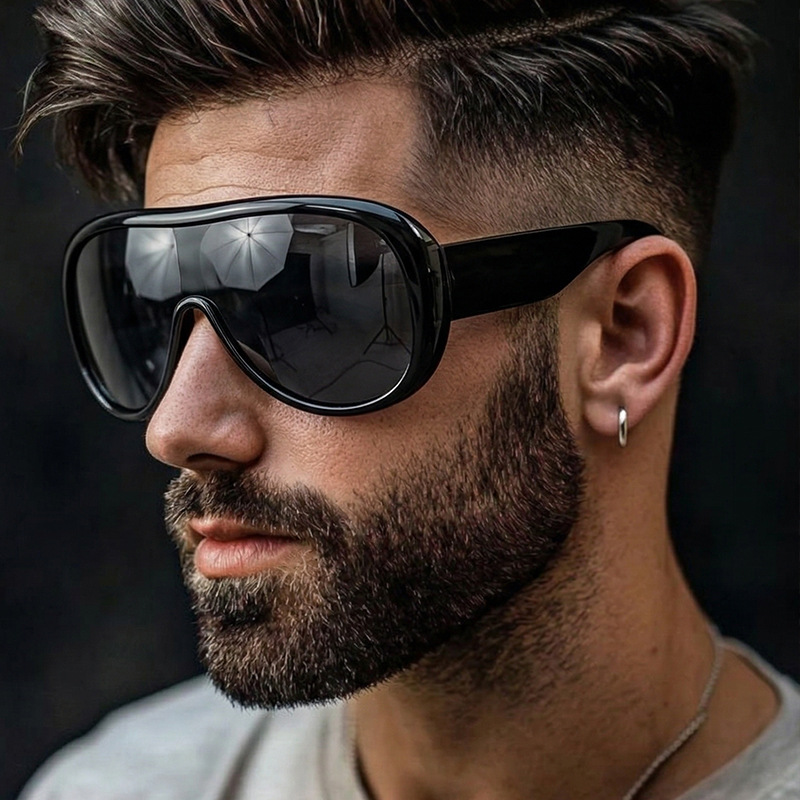 Sunglasses Cat Eye - แว่นกันแดดทรงแคทอาย Y2K กรอบใหญ่ ขนาดโอเวอร์ไซส์ สำหรับผู้หญิงผู้ชาย แว่นกันแดดทรงเหลี่ยมย้อนยุค