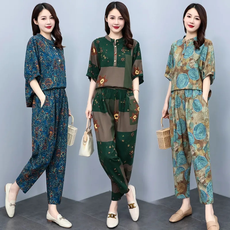 Linen Pant Wide - ชุดฤดูร้อนสำหรับคุณแม่วัยกลางคน ปี 2026 แฟชั่นใหม่ ช่วยลดอายุ กางเกงฮารุน