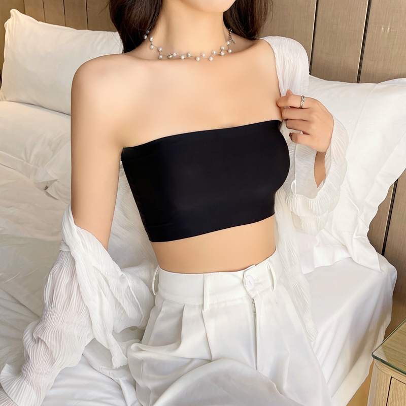 Bralette Triangle Set - One Piece เซ็กซี่ Tops ผู้หญิง Strapless