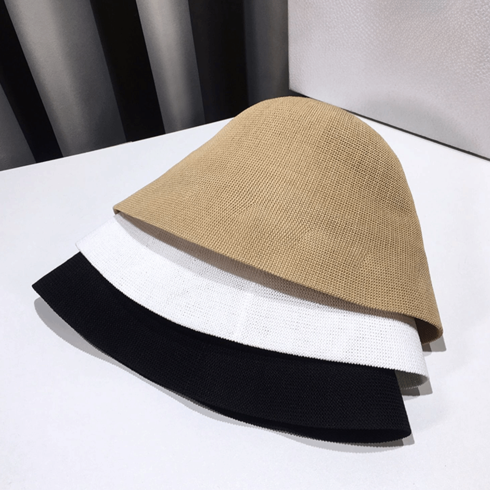 Hat Floppy Wide - แฟชั่น วัสดุผ้าฝ้าย ผ้าลินินระบายอากาศได้ดี หมวกกันแดด ปีกกว้าง หมวกชายหาดสุดหรู