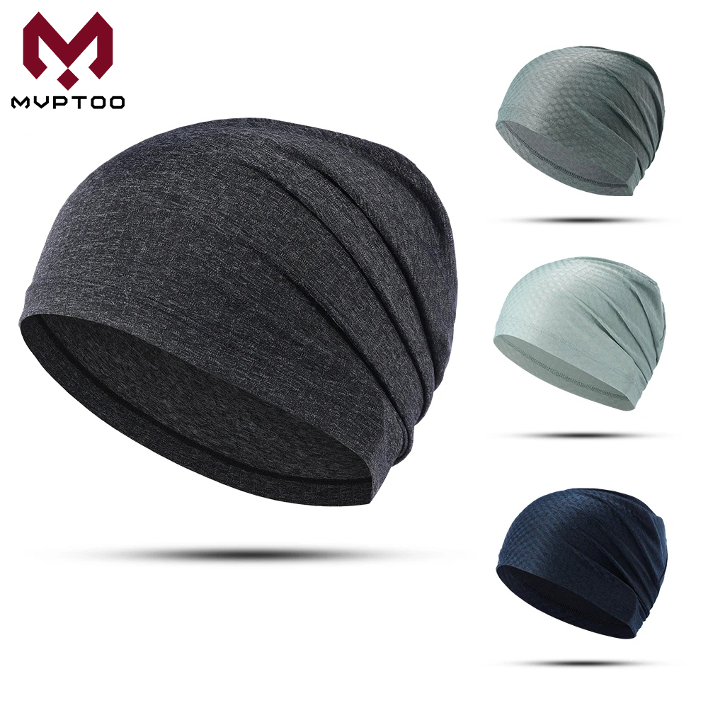 Headband Summer Knit - ผ้าโพกศีรษะระบายอากาศฤดูร้อนหมวกบีนนี่แห้งเร็วหมวกนุ่มหมวกป้องกันแสงแดดสำหรับกีฬากลางแจ้งวิ่งขี่จักรยานเดินป่า