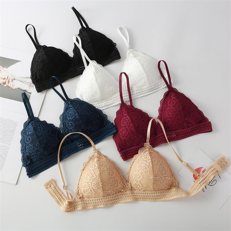 Bralette Triangle Set - บราผู้หญิงปี 2026 แบบใหม่ทรงสามเหลี่ยมฝรั่งเศส ไม่มีโครงเหล็ก บราไร้สาย เสื้อชั้นในผู้หญิง