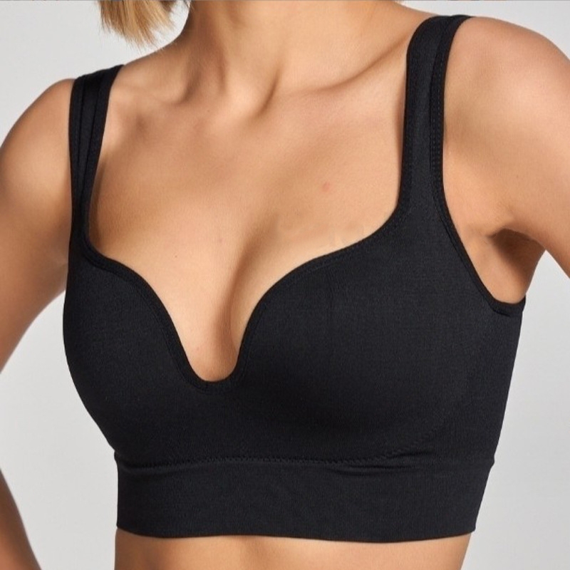 Bralette Triangle Set - 3D เสื้อกีฬา Breathable ไม่มีแหวนเหล็ก 3D ถ้วย