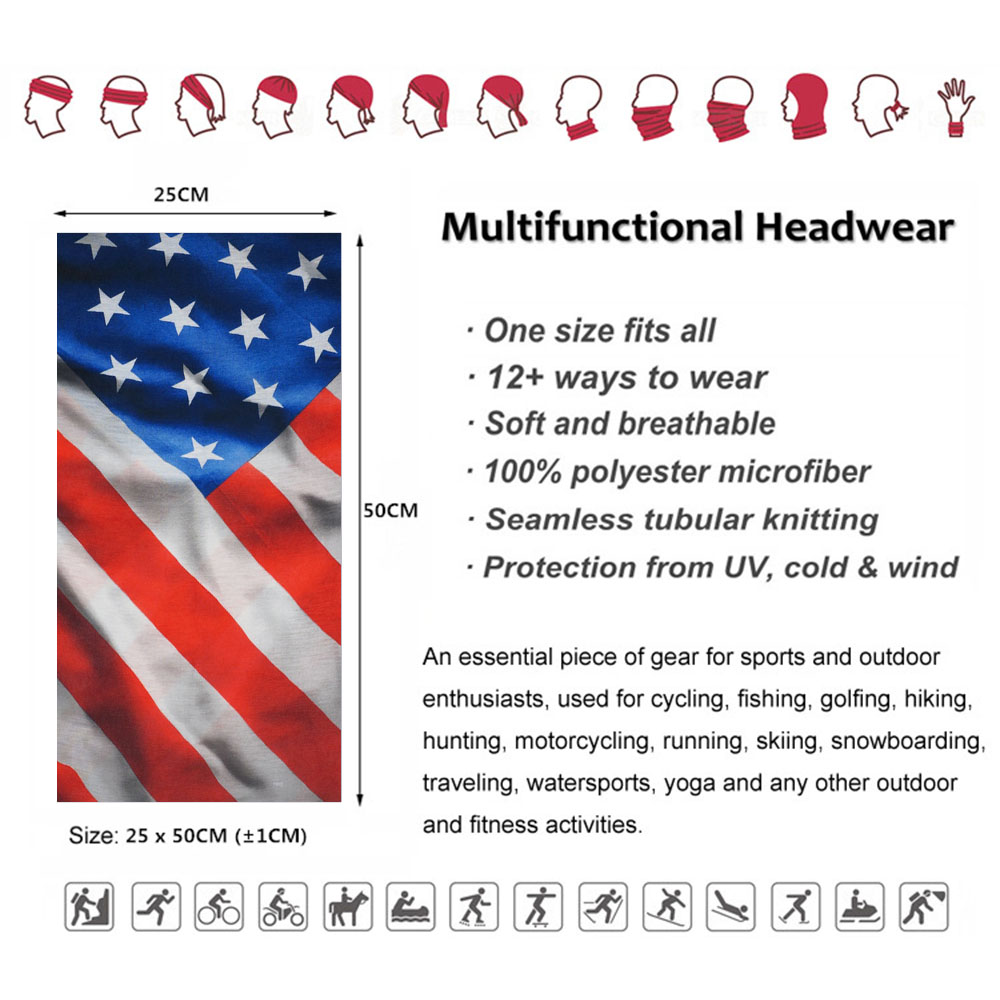 ผ้าพันคอป้องกันแดดลายธงแบบอเนก - Headband Summer Knit บทวิจารณ์และราคา
