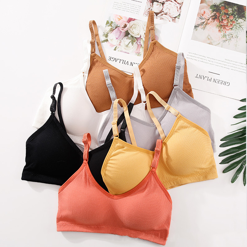 บราไร้โครงสำหรับฤดูร้อน บราไร้ - Bralette Triangle Set บทวิจารณ์และราคา