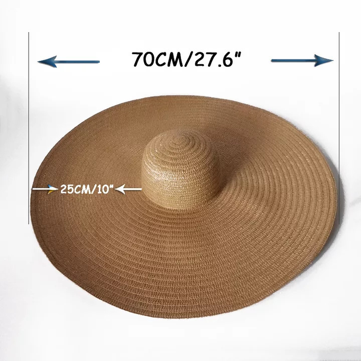 ชายหาดขนาดใหญ่หมวกฟางสําหรับผู - Hat Floppy Wide บทวิจารณ์และราคา