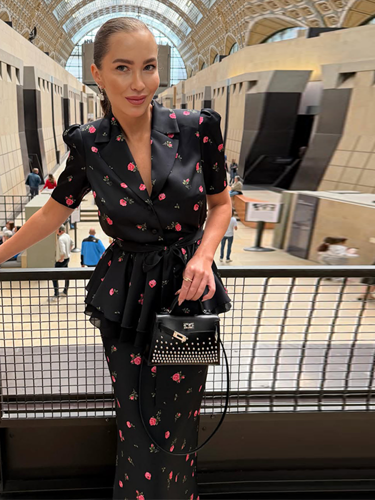 ชุดเซ็ตเสื้อเบลเซอร์ลายดอกไม้  - Romper Floral Print บทวิจารณ์และราคา