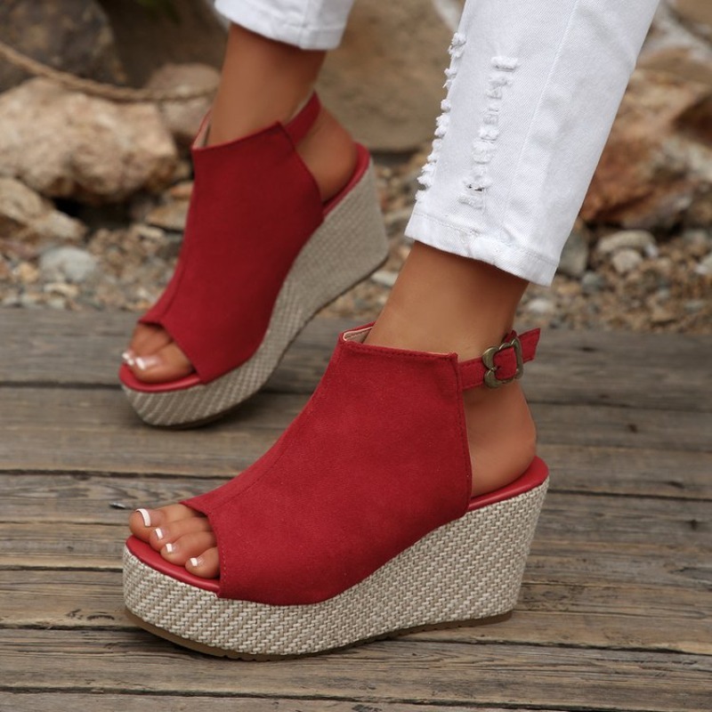 รองเท้าแตะผู้หญิงฤดูร้อนแบบสวม - Wedge Espadrille Women บทวิจารณ์และราคา