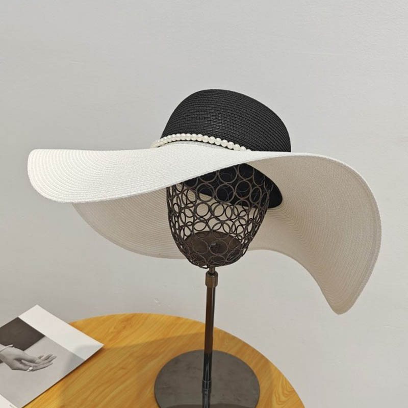 หมวกหน้าร้อนปีกกว้างสองโทนสำหร - Hat Floppy Wide บทวิจารณ์และราคา