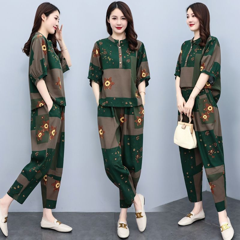 ชุดฤดูร้อนสำหรับคุณแม่วัยกลางค - Linen Pant Wide บทวิจารณ์และราคา