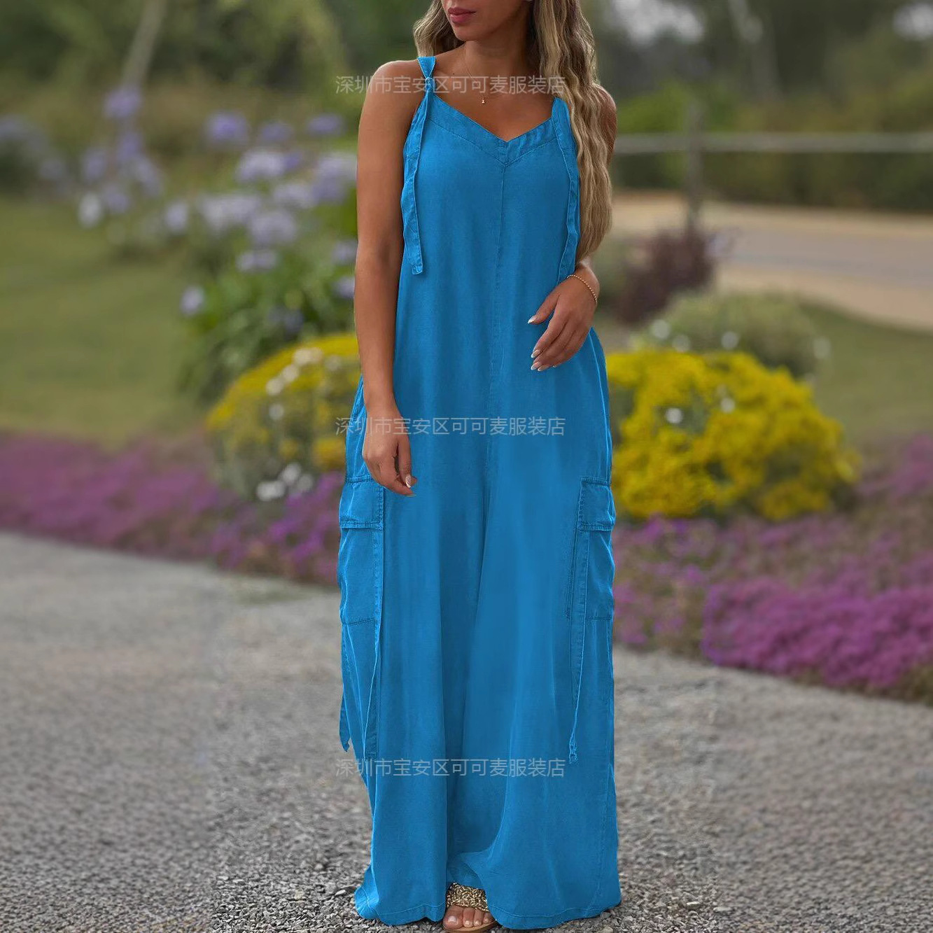 จั๊มสูทฤดูร้อนทรงหลวม ผ้าลินิน - Jumpsuit Linen Relaxed บทวิจารณ์และราคา
