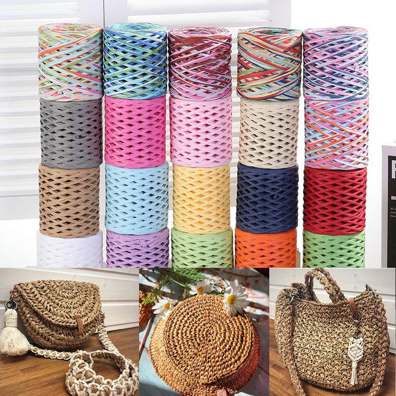 เชือกกระดาษราฟเฟีย 200 เมตร สำ - Crochet Bag Raffia บทวิจารณ์และราคา