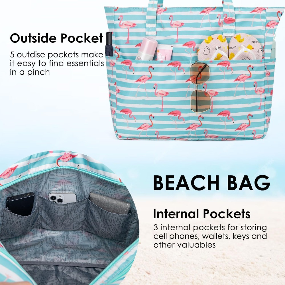 กระเป๋าชายหาดสำหรับผู้หญิง กัน - Tote Bag Beach บทวิจารณ์และราคา
