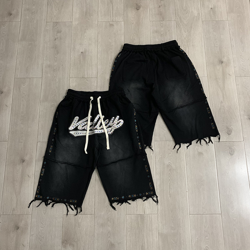 กางเกงขาสั้นลำลอง VALLEY สำหรั - Shorts Denim Frayed บทวิจารณ์และราคา