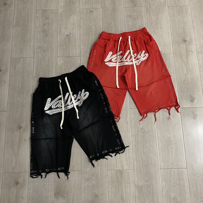 กางเกงขาสั้นลำลอง VALLEY สำหรั - Shorts Denim Frayed บทวิจารณ์และราคา