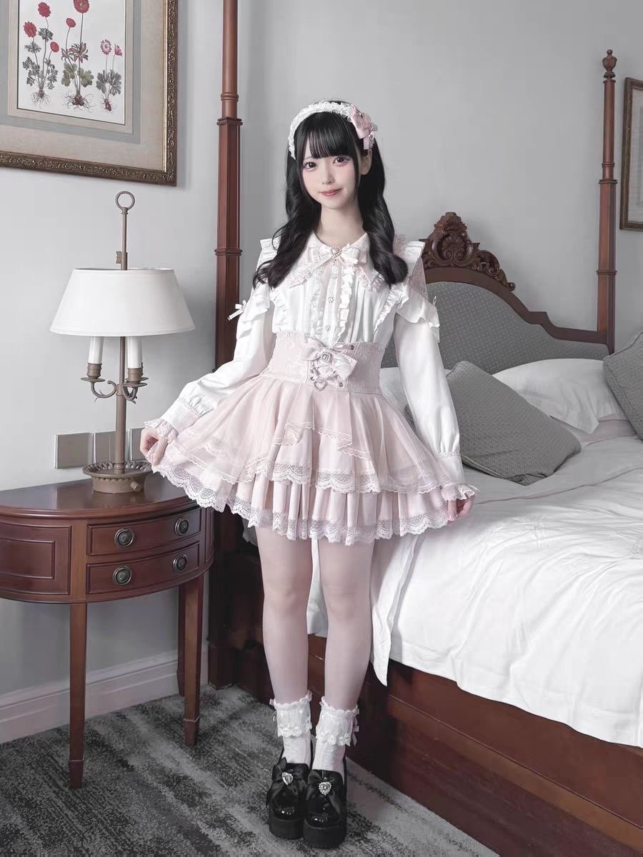 ชุดกระโปรงสไตล์ฮาราจูกุ คาวาอี - Blouse Off Shoulder บทวิจารณ์และราคา