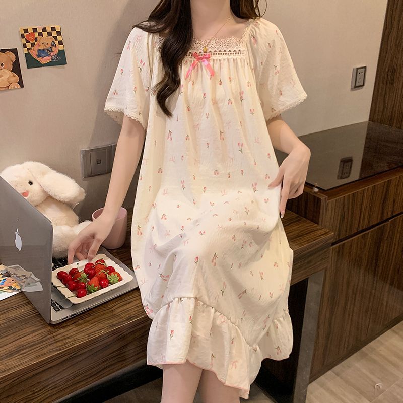ชุดนอนสไตล์เจ้าหญิงไซส์ใหญ่ ชุ - Romper Floral Print บทวิจารณ์และราคา