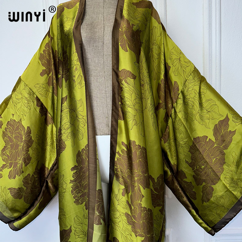 WINYI แอฟริกา boho พิมพ์ชุดกิโ - Cover Up Kaftan บทวิจารณ์และราคา