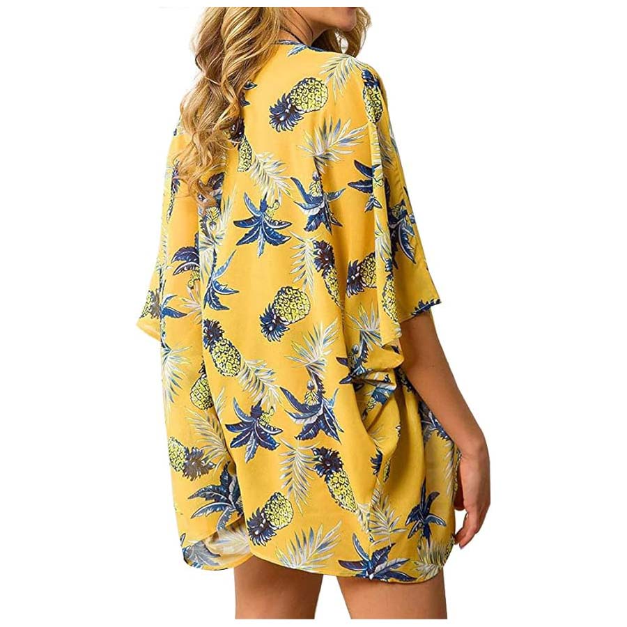 เสื้อคลุมกิโมโนชีฟองบางเบาสำหร - Kimono Sheer Floral บทวิจารณ์และราคา