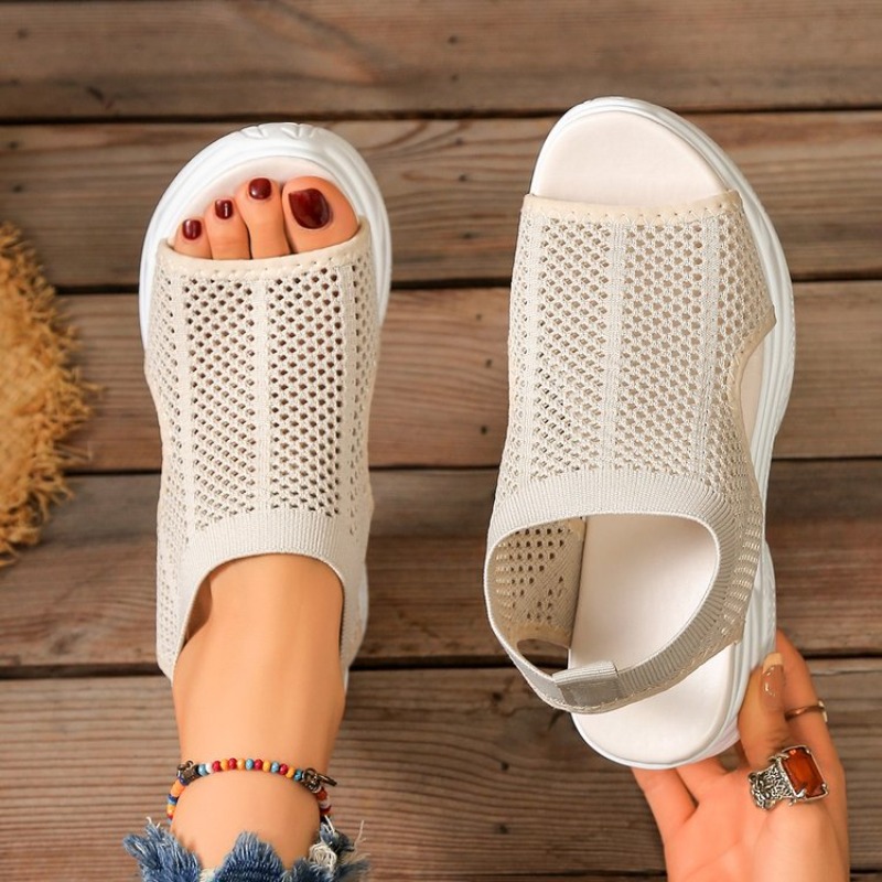 รองเท้าส้นตึกแบบสวมสำหรับผู้หญ - Wedge Espadrille Women บทวิจารณ์และราคา